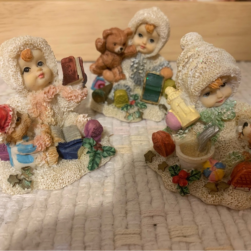 Adorable Ceramic Figurines with Toys